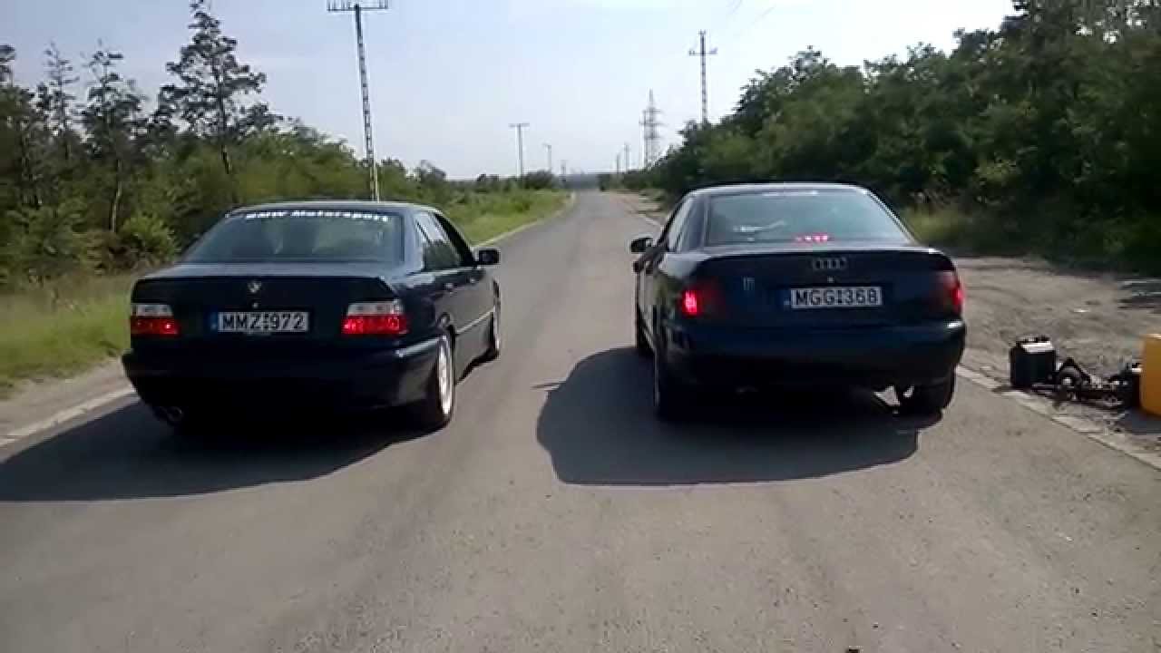 BMW 318i (E36) vs Audi A4 1.9tdi (B5) YouTube