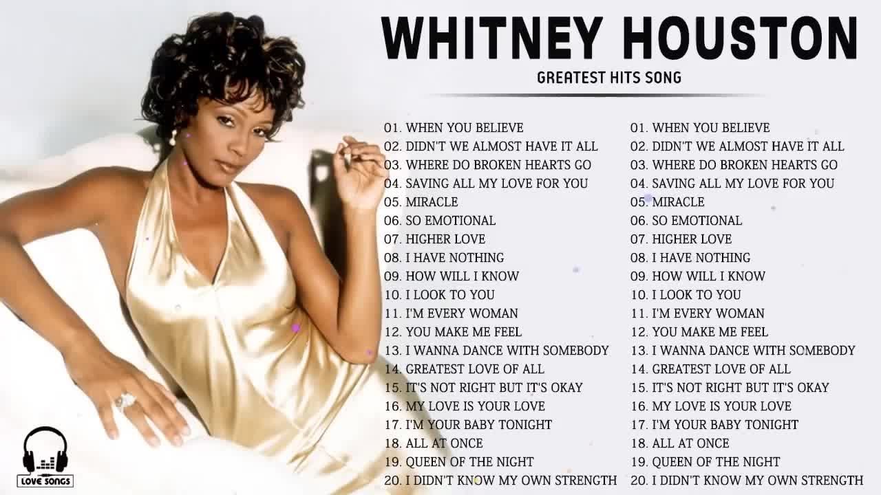 Whitney Houston Greatest Hits Best song Of Whitney Houston l Whitney Houston  Best Song Ever Vol.2 - YouTube