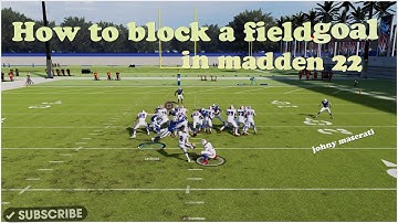 Madden 22 - How to Block a Field Goal (PS4/PS5)