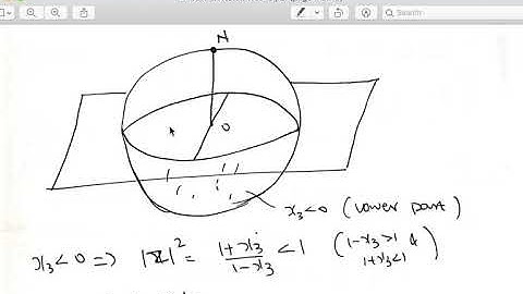 Stereographic Projection - Week2 Video1