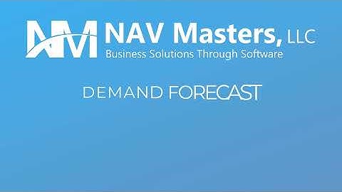 BUSINESS CENTRAL -DEMAND FORECASTING