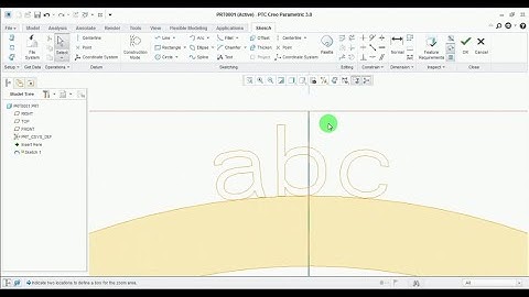 Creo Sketch basics in Detail