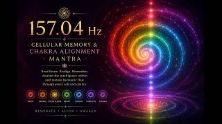 Healing Mantra 157.04 Hz ✨ Cellular Memory & Chakra Alignmentlls Remember