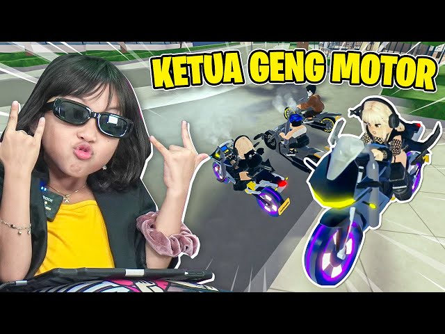 LEIKA JADI KETUA GENK MOTOR DI FILM 😱🥳 AJAK TEAM KELILING KOTA ROBLOX [ROBLOX INDONESIA] class=