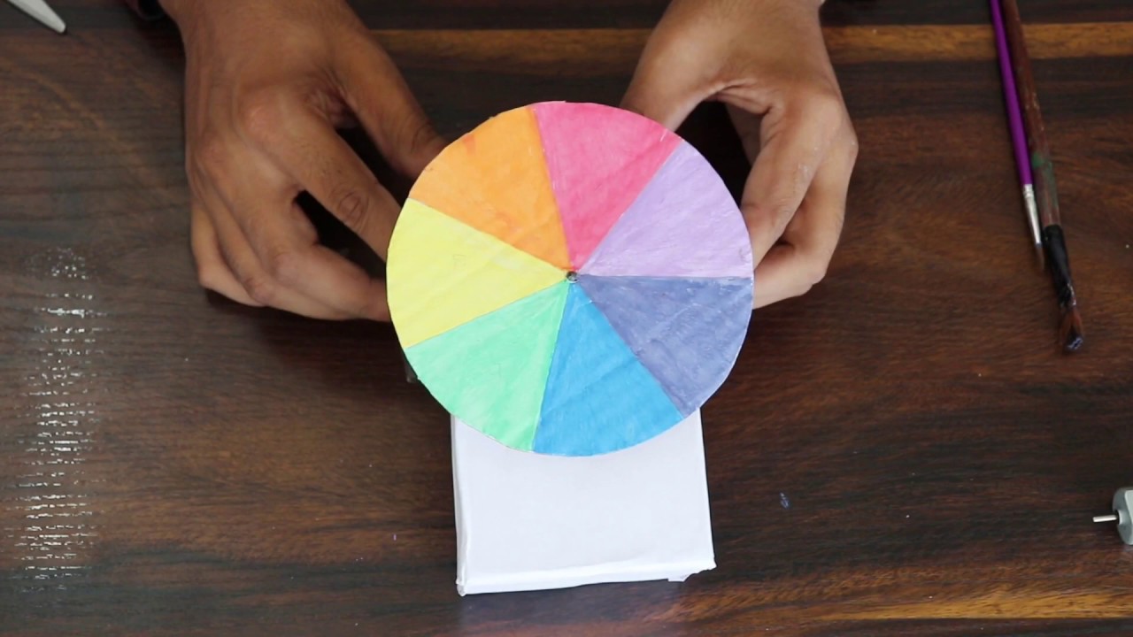 How to make Newtons disc at home / working model of Newton disc