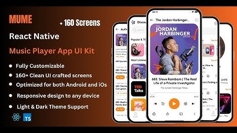 Mume - Music Player React Native App Ui Kit