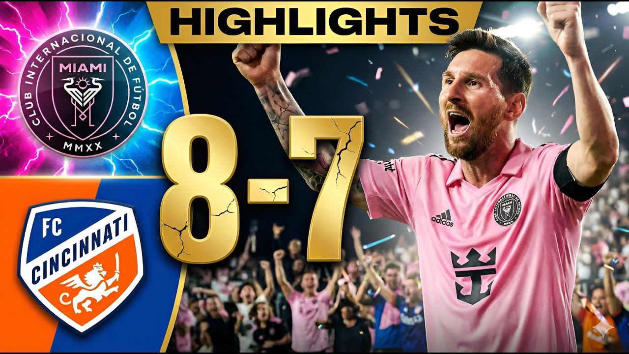 Inter Miami vs Cincinnati 8-7 All Goals and Highlights Football