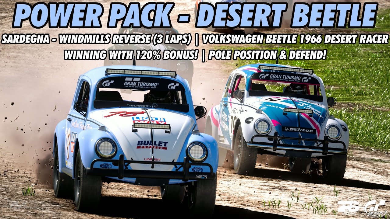 GT7 - Power Pack (Desert Beetle | Sardegna Windmills Reverse