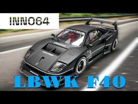 INNO64 FERRARI F40 LBWK HONG KONG SALON 2023 MATTE BLACK
