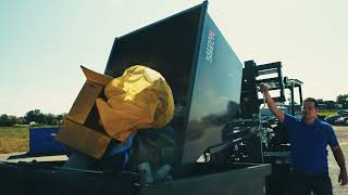 Steel Self-Dumping Hopper | Heavy-Duty Waste Management Solution