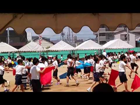 運動会で長男(小4)のゆうとがダンスを頑張りました(^^)