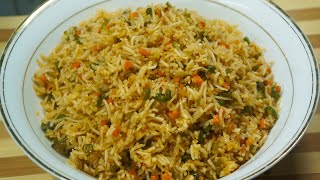 Veg Fried Rice Recipe Restaurant Style - How to Cook Tasty Vegetable Fried Rice