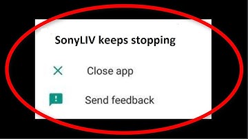 Fix SonyLIV Keeps Stopping Error Android || Fix SonyLIV Not Open Problem Android
