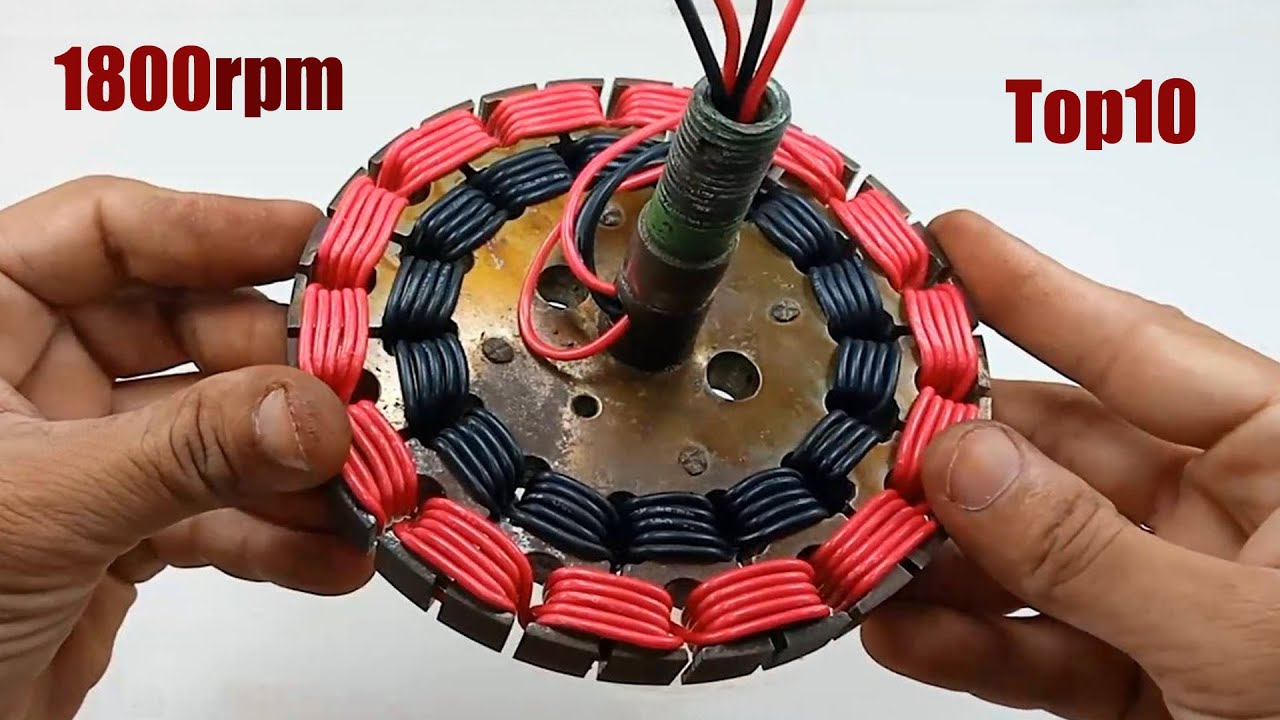 1800RPM Fan Make From PVC Copper wire Top10 Free electricity 220V Current generator