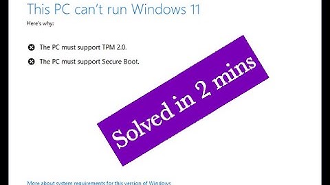 How to bypass Tpm 2.0 and Secure Boot errors while Installing Windows 11 | Windows 11 installation