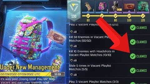 Call Of Duty Mobile Kill 10 Enemies with Headshots in Vacant Playlist Matches Task Complete