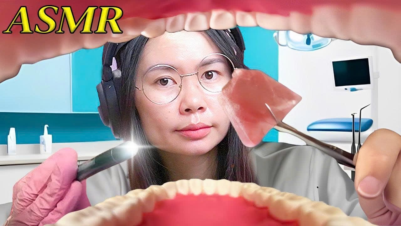 ASMR👓🦷 Bác Sĩ Khám Và Làm Sạch Răng Cho Bạn l ASMR Molar Tooth !!!