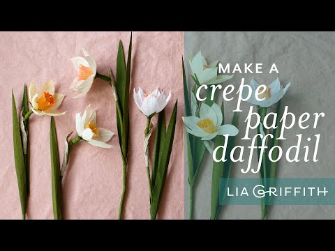 March Member Make - How to Make a Crepe Paper Daffodil