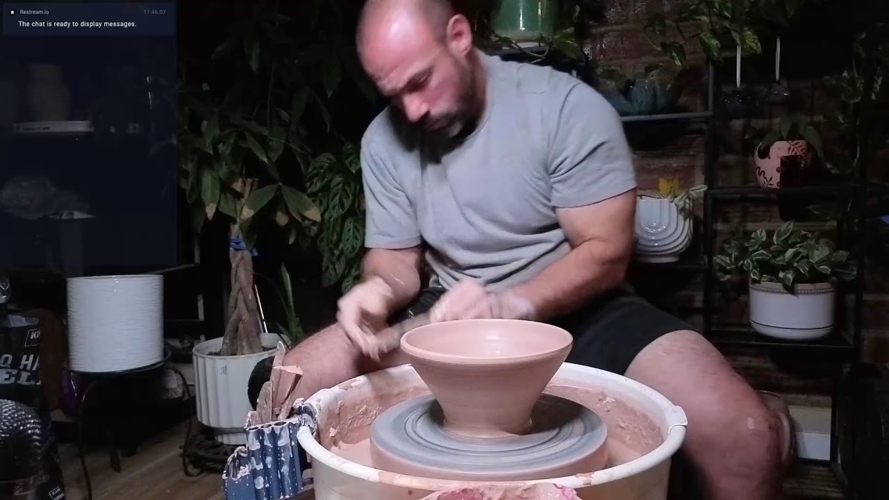 Live Throwing Pottery on the Wheel