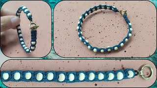 Tutorial diy bracelet | Pine Wood bead Bracelet | @Craftsman1988