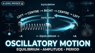 Oscillatory Motion Explained 🔥 | Equilibrium Position, Amplitude & Period | A-Level Physics