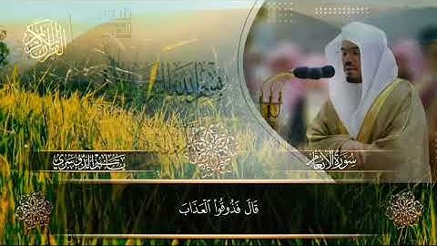 القرآن الكريم سورة الأنعام بصوت الشيخ ياسر الدوسري 