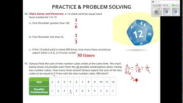 homework video for lesson 7 2; understand theoretical probability