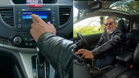 Set the Sat Nav, Pair, Delete and  Stream Music From A Mobile in a 2014 Honda CR V