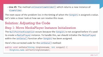 Resolving the NullPointerException in Your Android RecyclerView Adapter