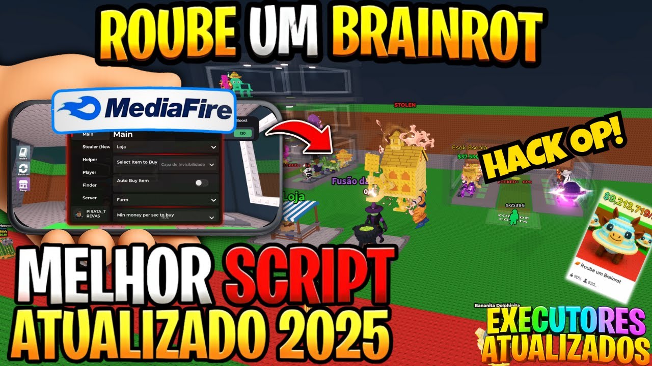 💸[NOVO] Script Roube um Brainrot | Roubo Invisível, Anti Hit (DELTA ...