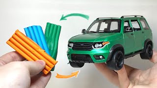 Turning plasticine into a car, UAZ Patriot, how do I do it?