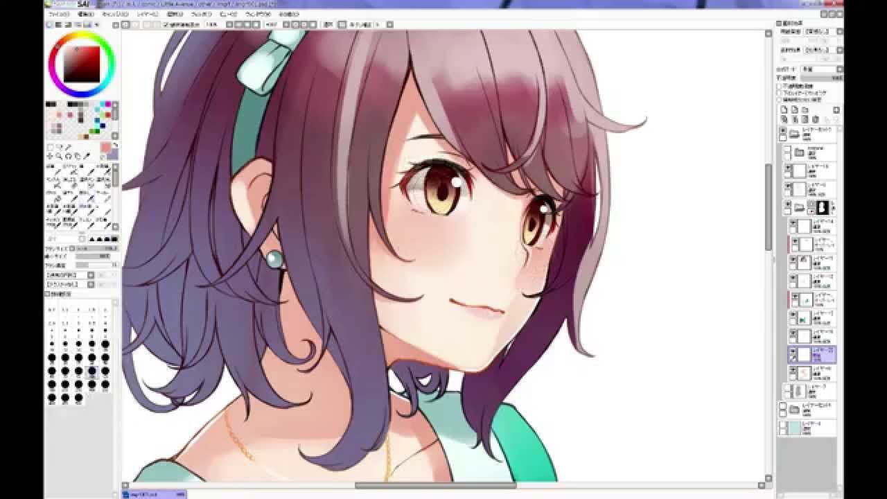 Sai Cg Illustration Making By Retsuna Youtube