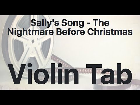 Learn Sally's Song - The Nightmare Before Christmas On Violin - How To Play Tutorial