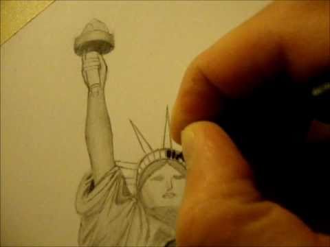 Disegno Speed Drawing Statua Della Libertà