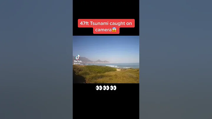 tsunami caught on camera 👀