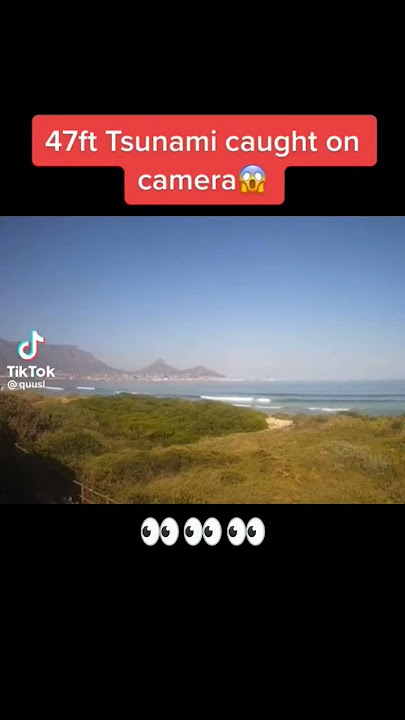 tsunami caught on camera 👀