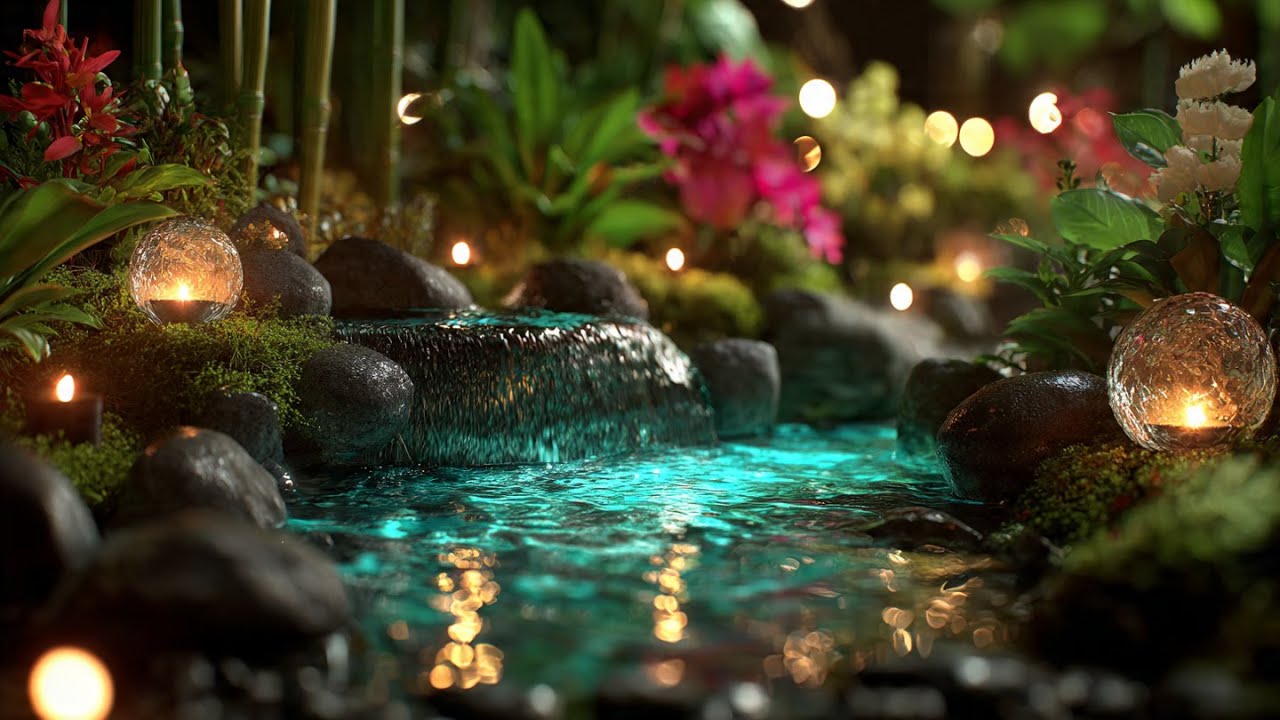 🌿 Peaceful Bamboo Stream LIVE | Calm Mind, Relaxing Ambience