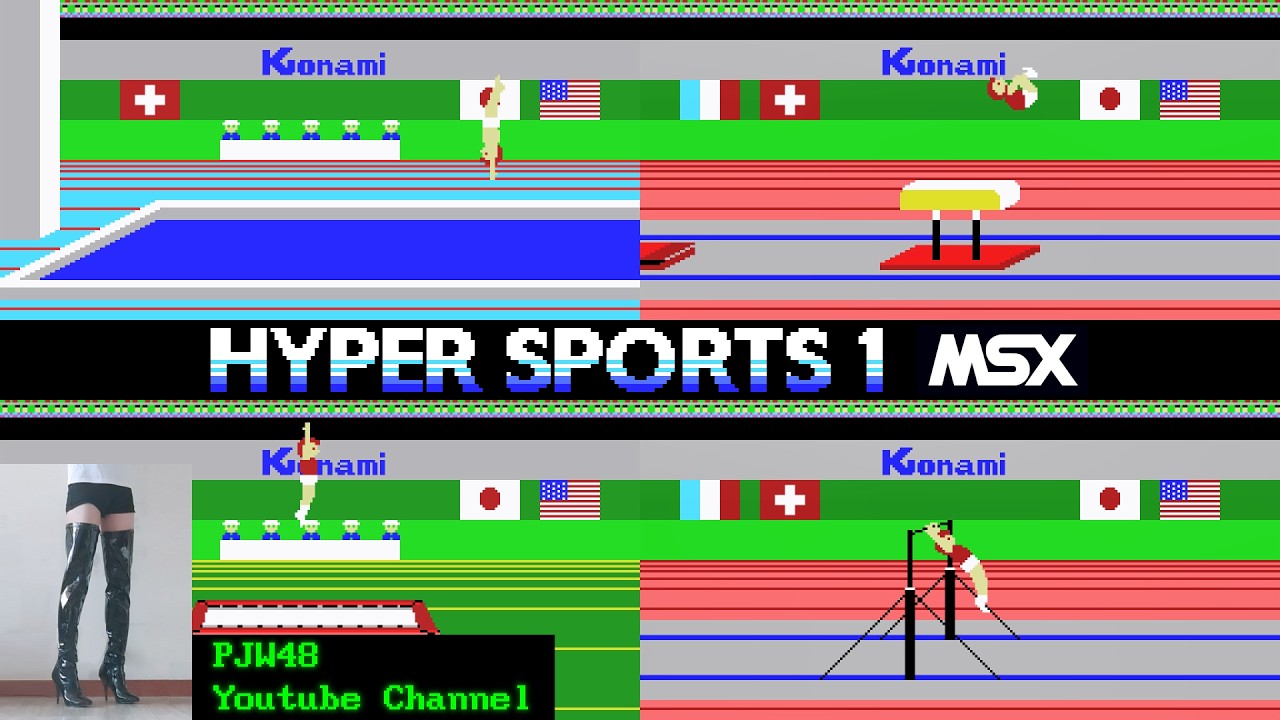 Hyper Sports 1 for MSX gameplay