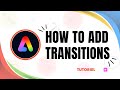 How to add transitions in adobe express