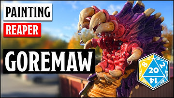 How to paint Goremaw / Purple Worm | Reaper Bones Miniatures | Boxes of Shame
