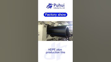 Puhui industry hdpe pipe production line show --- Fowllow us for more update