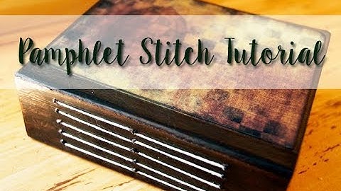 Easy 3-Hole Pamphlet Stitch - Junk Journal Tutorial For Beginners