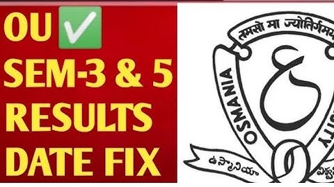 Osmania University 3rd & 5th sem results date fixed...#osmaniauniversity #ouexams