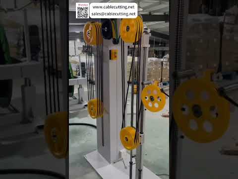 150 Sqmm Wire Stripping Cutting Machine Paired With 1000KG Variable Speed Cable Pay Off Unit