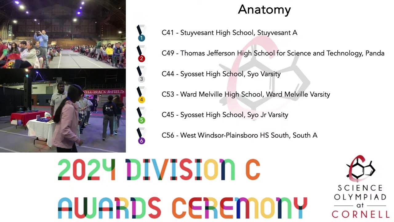 Science Olympiad at Cornell: 2024 Division C Awards Ceremony