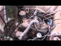 1950 Soviet Moskvich starting flathead engine
