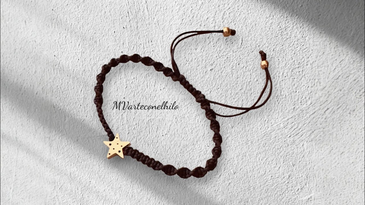 Como Hacer Pulsera de Hilo en Nudo Plano y Espiral | FaciL y Rapido  | #MVarteconelHilo