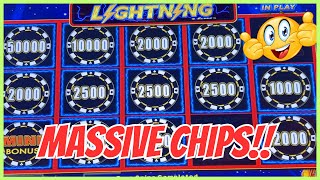 ♠️MASSIVE CHIPS on HIGH STAKES!⚡️Lightning Link Was AMAZING!!🍀#lasvegas  #casino #slots