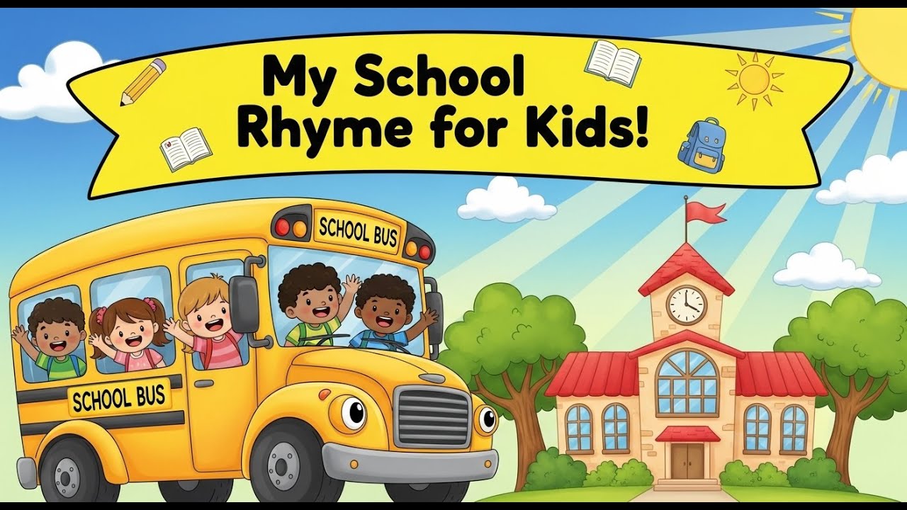 ‎🎒‎🎒 My School Nursery Rhyme | Fun Learning Song for Kids | Back to ...