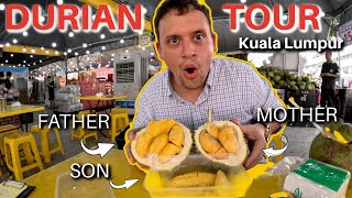 INSANE Durian Tour in Kuala Lumpur Malaysia | The World's Most HATED Fruit 🇲🇾